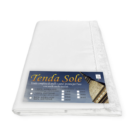 Toldo acrílico en blanco liso