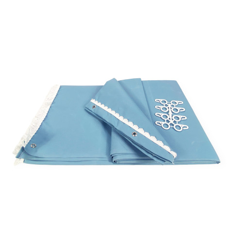 TOLDO EXTERIOR GARDEN BALCONY BLUE Liso en Acrílico EMPAQUETADO en 6 tamaños