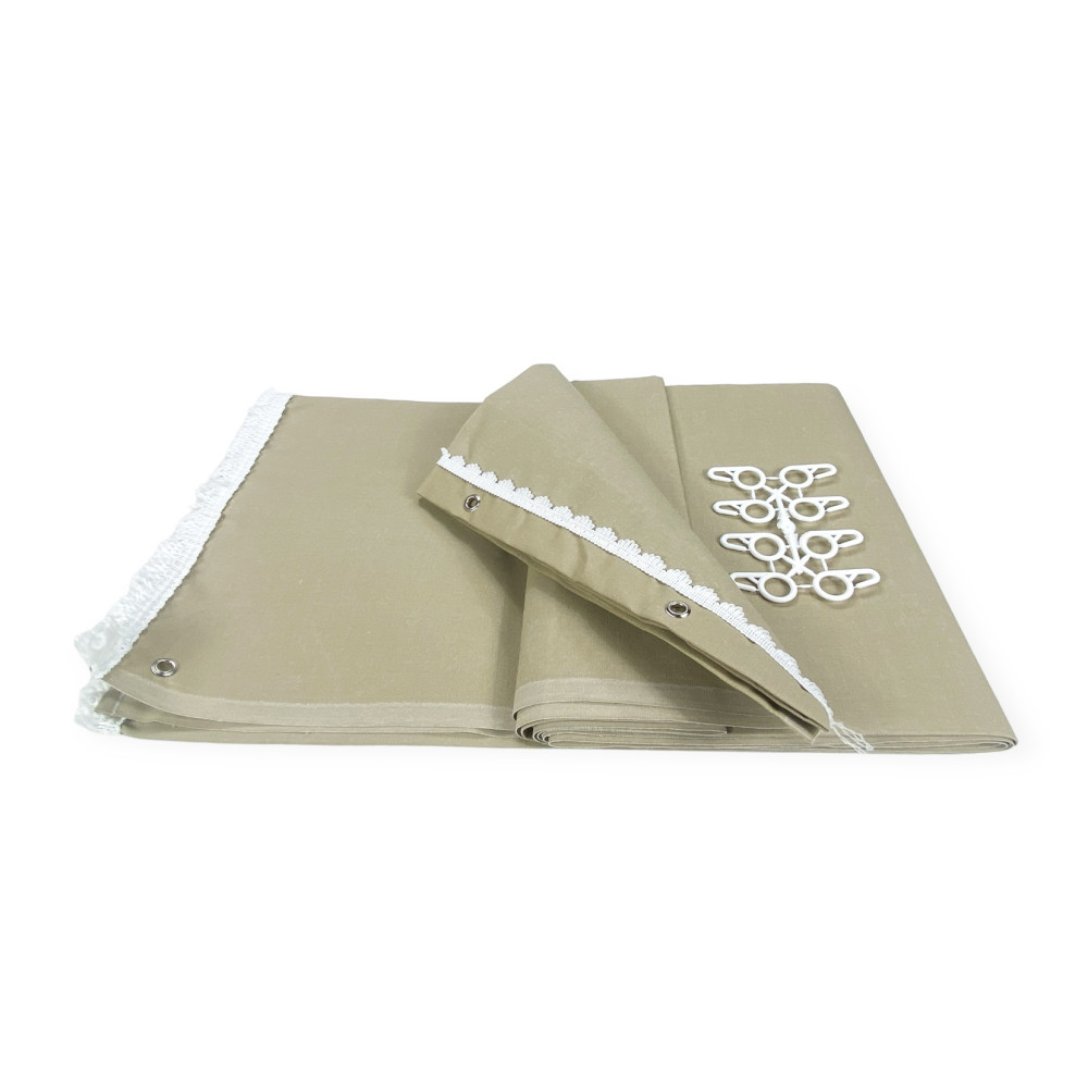 AUVENT EXTÉRIEUR JARDIN BALCON BEIGE Assemblé en acrylique EMBALLÉ en 6 tailles