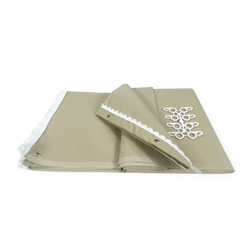 AUVENT EXTÉRIEUR JARDIN BALCON BEIGE Assemblé en acrylique EMBALLÉ en 6 tailles