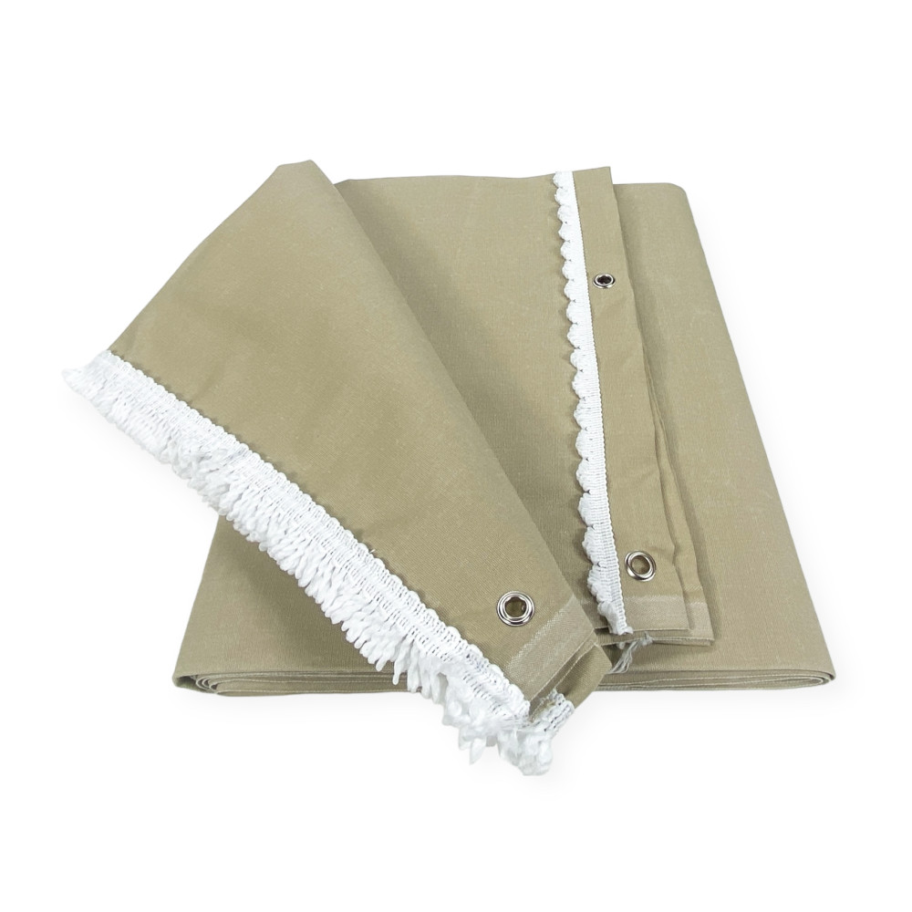 OUTDOOR-MARKISE GARTEN BALKON BEIGE Acryl Uni VERPACKT in 6 Größen