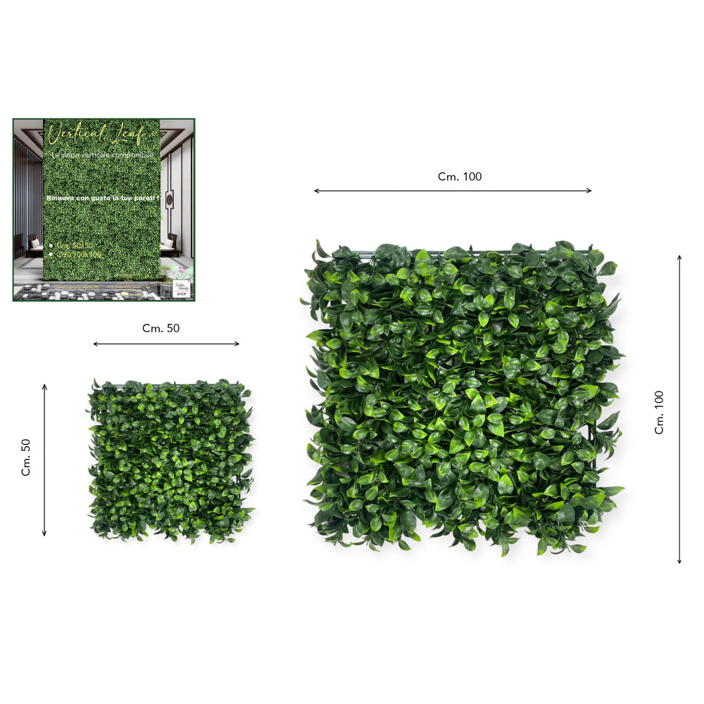 Decorative Artificial Leaf Fake Wall Hedge for Indoor and Outdoor Ornamental Walls and Balconies Peru