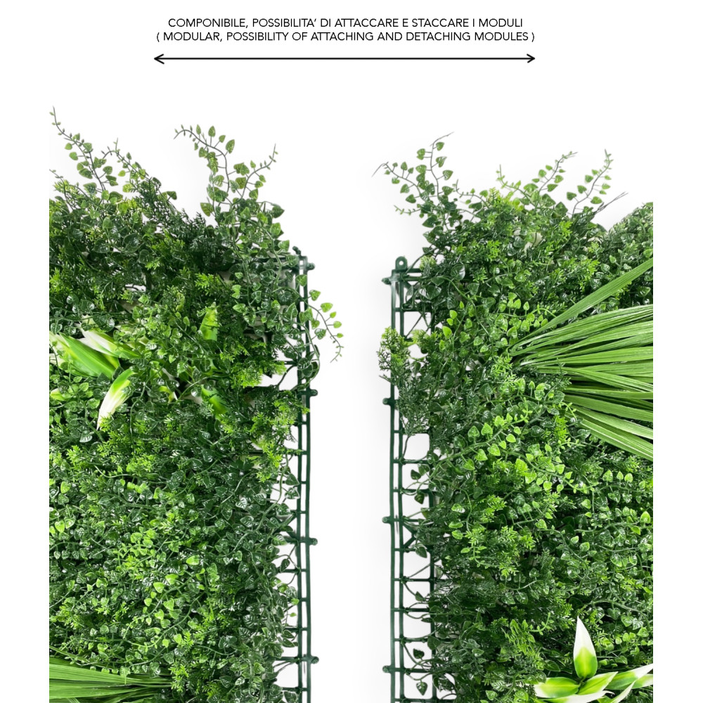 Haie murale artificielle artificielle décorative avec des feuilles pour les murs et les balcons ornementales pour l’intérieur et
