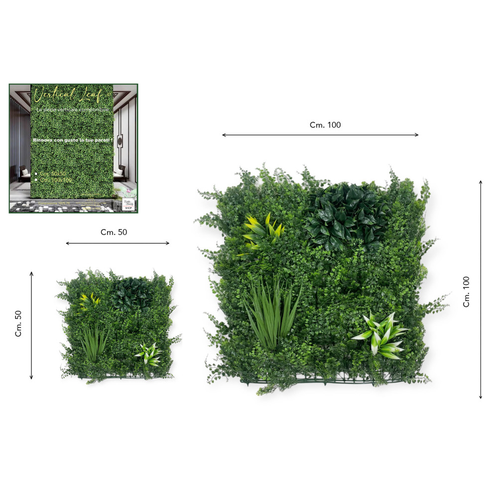 Haie murale artificielle artificielle décorative avec des feuilles pour les murs et les balcons ornementales pour l’intérieur et