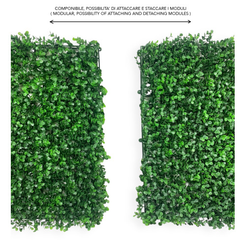 Dekorative künstliche Faux Wall Hecke mit Blättern für Wände und Balkone dekorativ für drinnen und draußen Chile