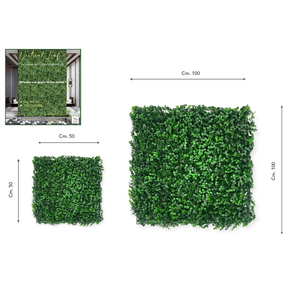 Decorative Artificial Faux Wall Hedge with Leaves for Walls and Balconies Ornamental for Indoor and Outdoor Chile