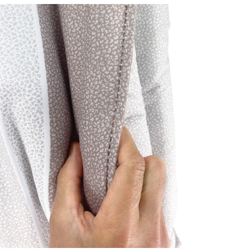 COLCHA ACOLCHADA CON LAZO © DE LUNARES Beige Made in Italy