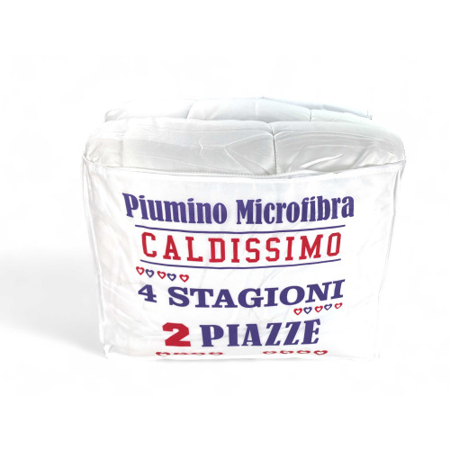 PIUMINO Letto ANALLERGICO Quattro 4 Stagioni Soffice e Morbido Number Four