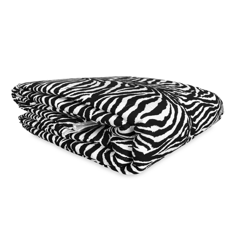Couvre-lit matelassé ZEBRA BOW © NOIR ET BLANC Made in Italy