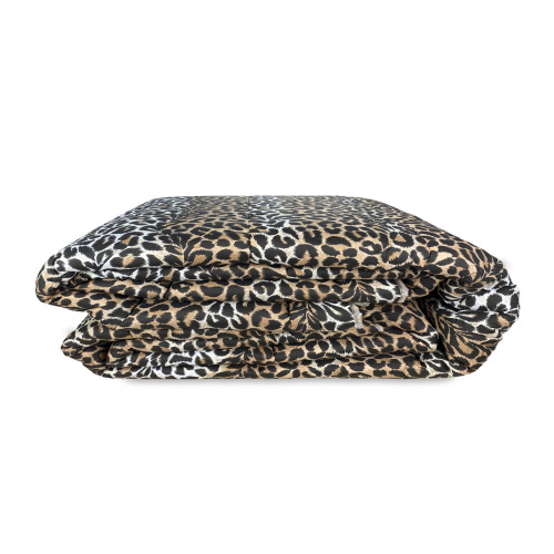 QUILTED BEDSPREAD WITH LEOPARD RIBBON © MADE IN Italy