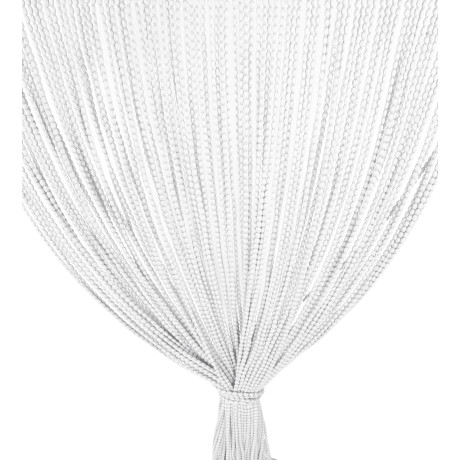 White anti-noise beaded curtain