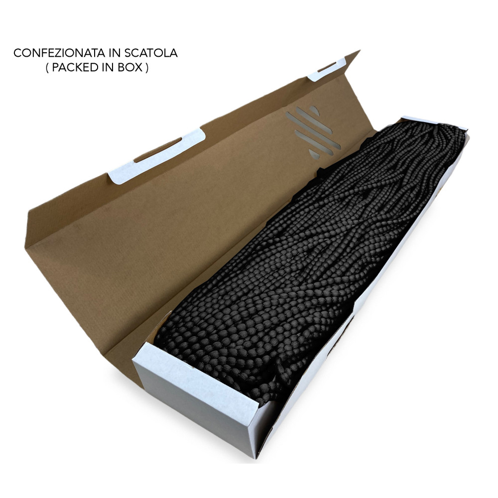 CORTINA DE MARIEL © SUAVE con ABALORIOS en Tela Suave Anti Ruido Insectos con Hilos NEGRO