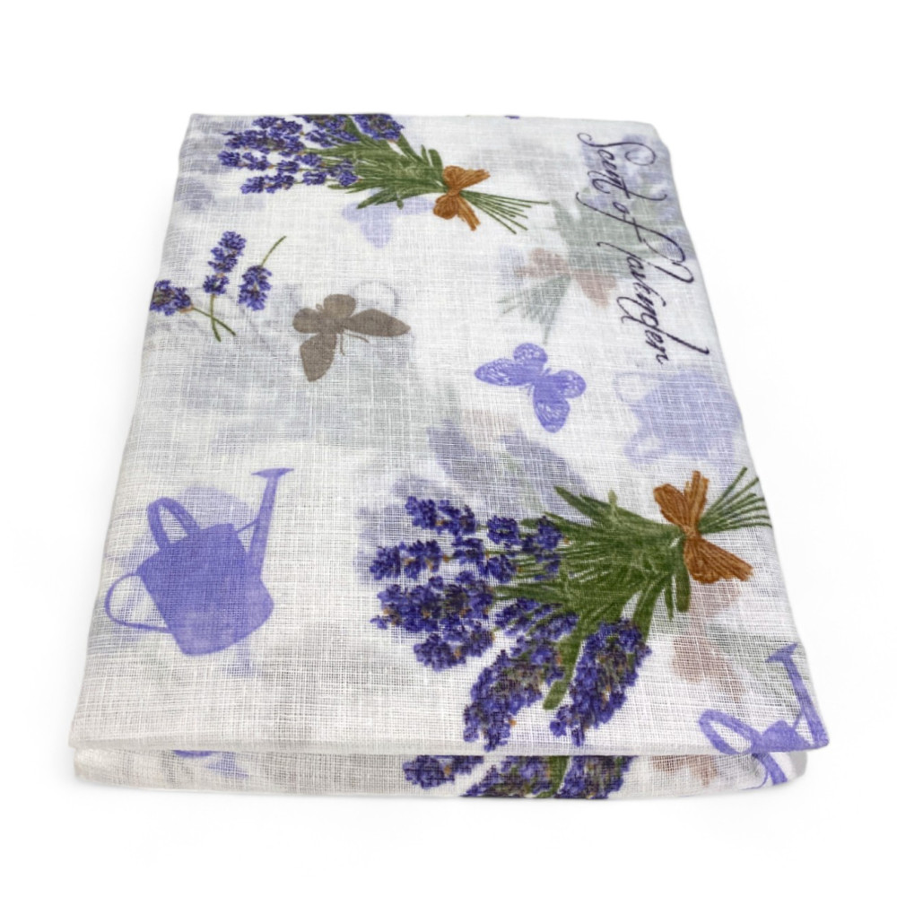 Par de cortinas de cristal LAVANDA cm. 60 de la ventana y la puerta