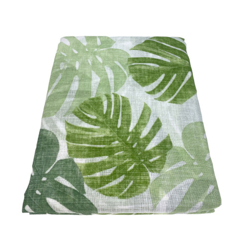 Paar GREEN LEAF Glasvorhänge cm. 60 von Fenster und Tür