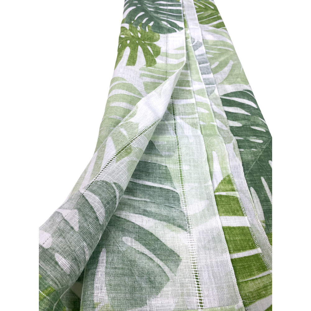 Paire de rideaux en verre GREEN LEAF large cm. 60 de Fenêtre et porte
