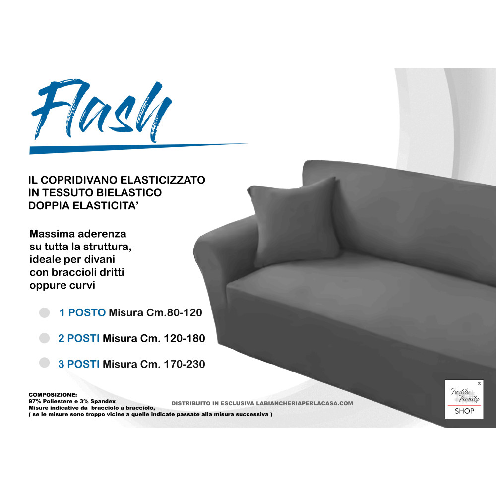 FLASH BLUE Stretch-Sofabezug mit hoher Passform