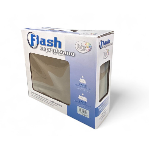 FLASH DOVE GREY Stretch-Sofabezug High Fit