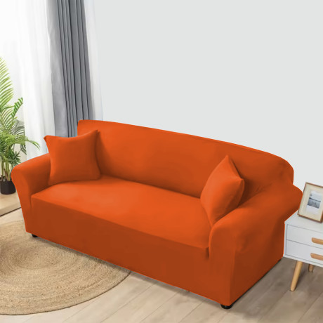 Funda de sofá elástica naranja