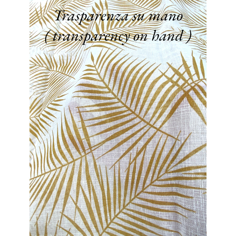 Pair of GLASS CURTAIN OCHRE STYLE wide cm. 60 from Window and Door