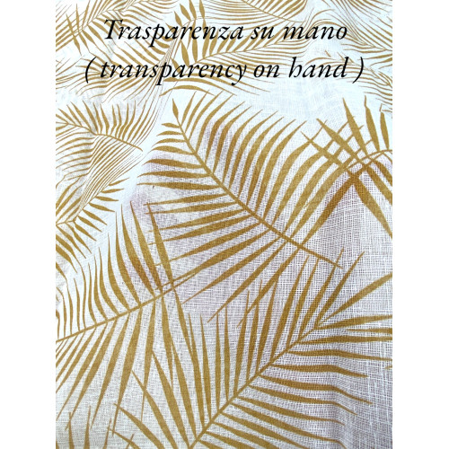 Pair of GLASS CURTAIN OCHRE STYLE wide cm. 60 from Window and Door