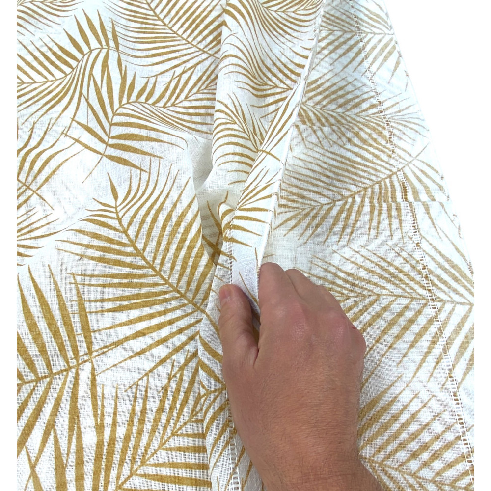 Pair of GLASS CURTAIN OCHRE STYLE wide cm. 60 from Window and Door