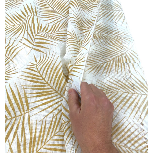 Pair of GLASS CURTAIN OCHRE STYLE wide cm. 60 from Window and Door