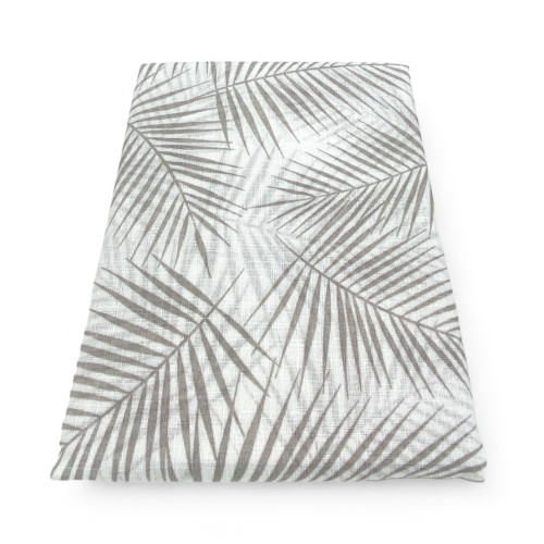 Coppia TENDINA a vetro FOGLIA STYLE BEIGE larga cm. 60 da Finestra e da Porta