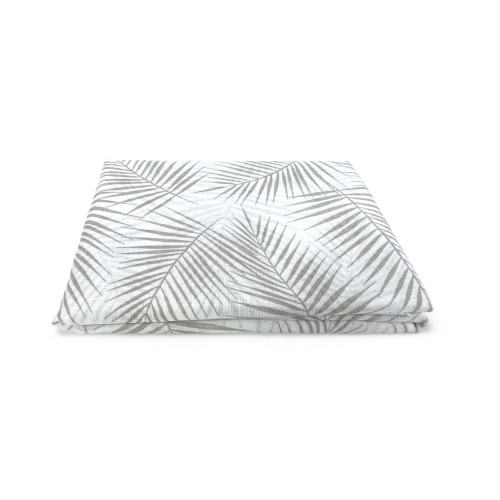 Par de cortinas de cristal FOGLIA STYLE BEIGE cm. 60 de la ventana y la puerta