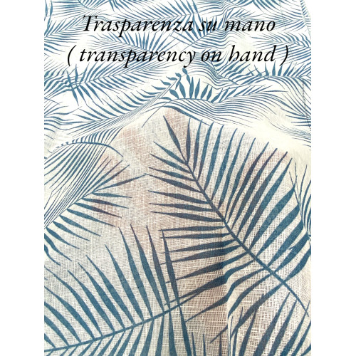 Par de CORTINA DE VIDRIO DE HOJA AZUL cm de ancho. 60 de la ventana y la puerta