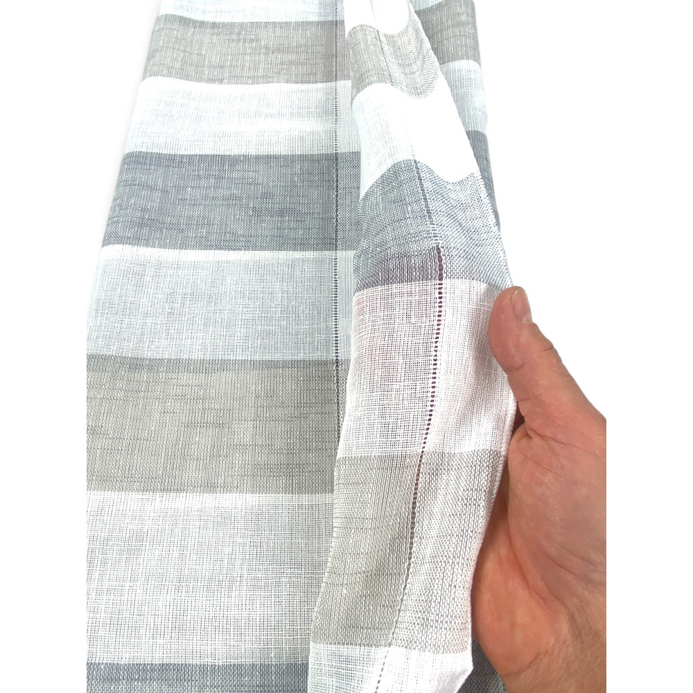 PAR DE CORTINAS DE VIDRIO MODERNO de 45 o 60 u 85 de ancho Gris RIGO y Gris Tórtola