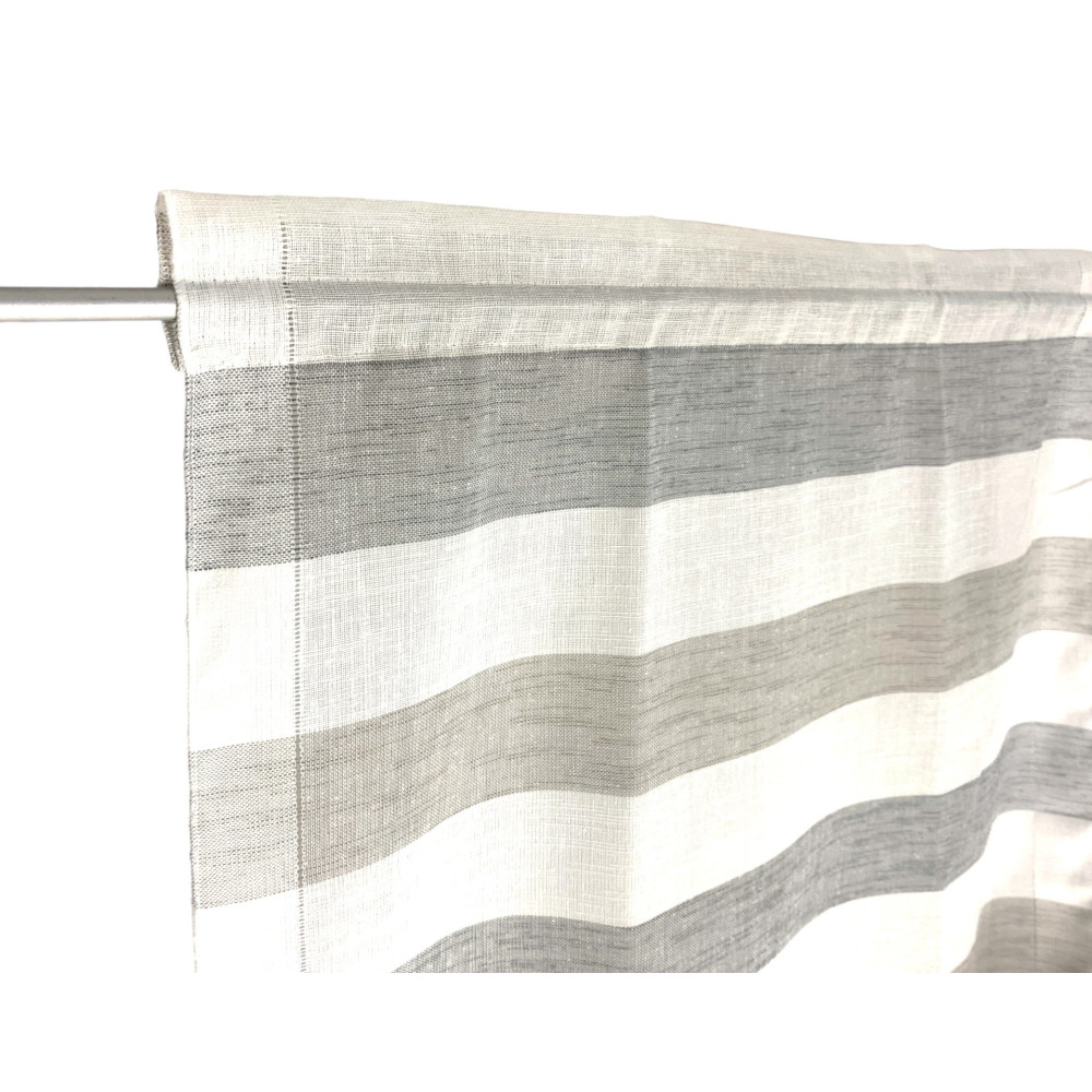 PAAR MODERNE GLASVORHÄNGE 45 oder 60 oder 85 breit RIGONE Grau und Taubengrau