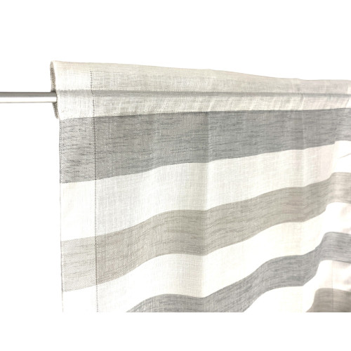 PAIR OF MODERN GLASS curtain 45 or 60 or 85 wide RIGONE Grey and Dove Grey