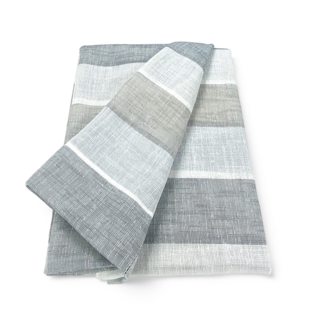 PAIRE de rideaux VERRE MODERNES 45 ou 60 ou 85 de large RIGONE Gris et Gris Tourterelle