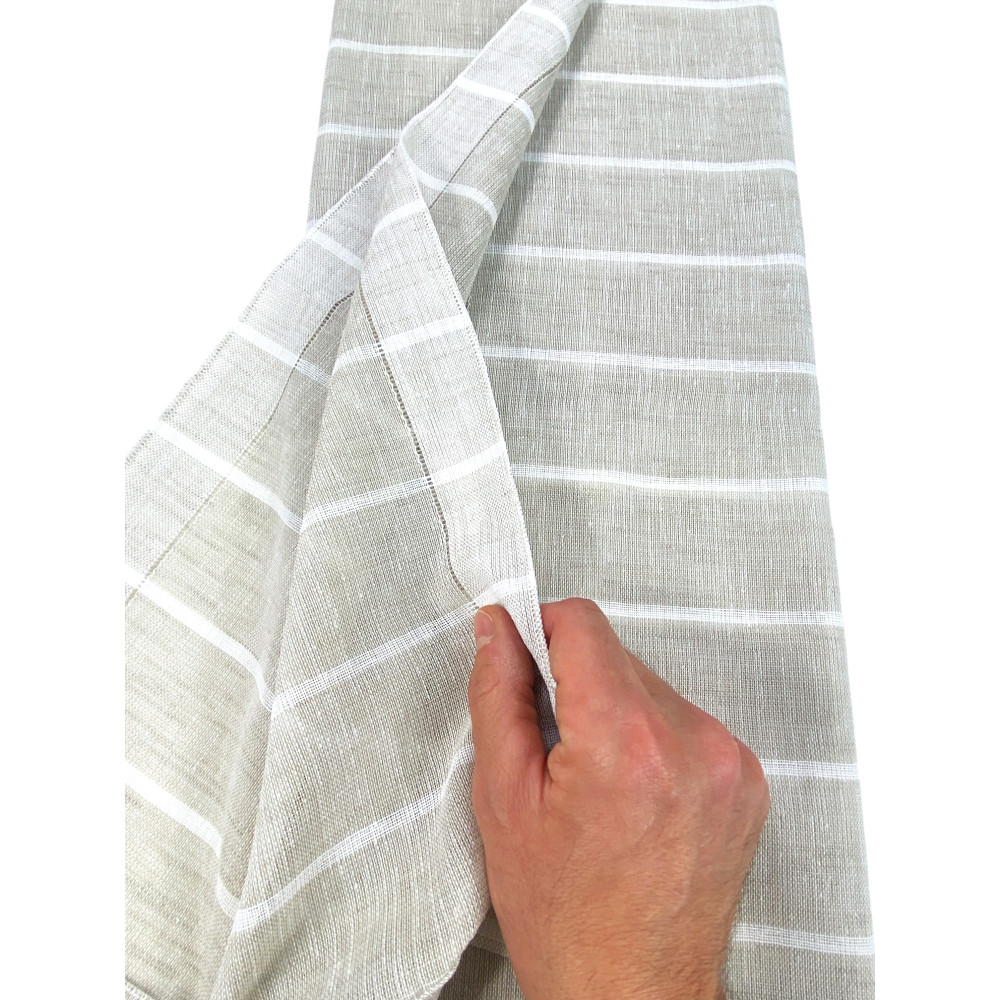 COPPIA tendina VETRO MODERNA larga 45 o 60 o 85 RIGHINE Beige