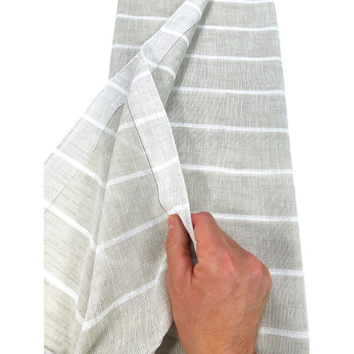 COPPIA tendina VETRO MODERNA larga 45 o 60 o 85 RIGHINE Beige