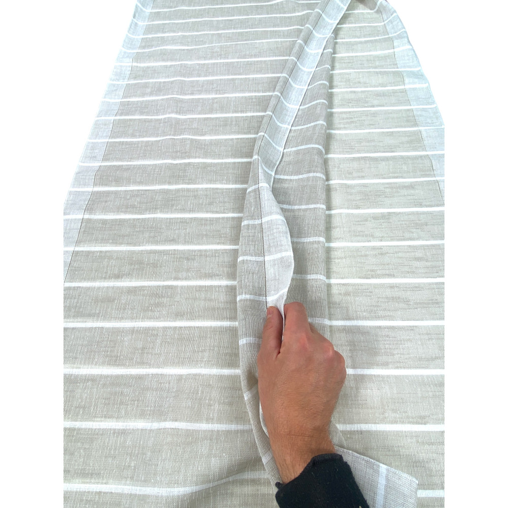 COPPIA tendina VETRO MODERNA larga 45 o 60 o 85 RIGHINE Beige