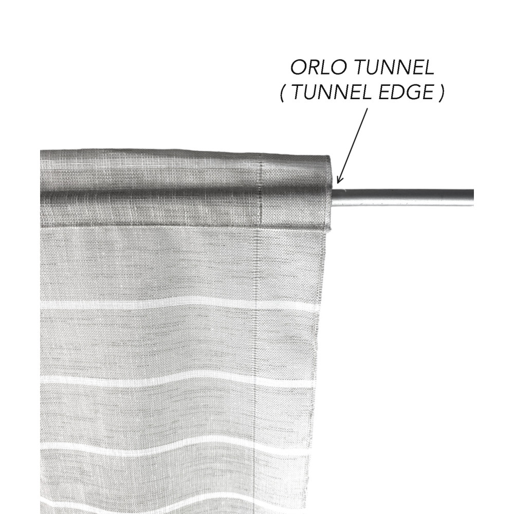 COPPIA tendina VETRO MODERNA larga 45 o 60 o 85 RIGHINE Grigio