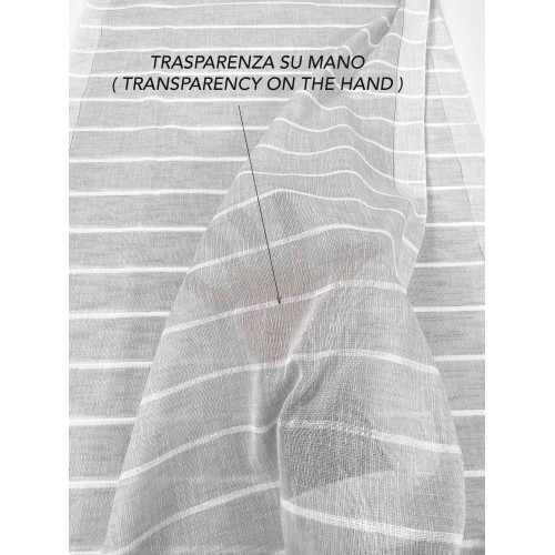 PAR DE VIDRIO MODERNO cortina 45 o 60 u 85 rayas anchas Gris