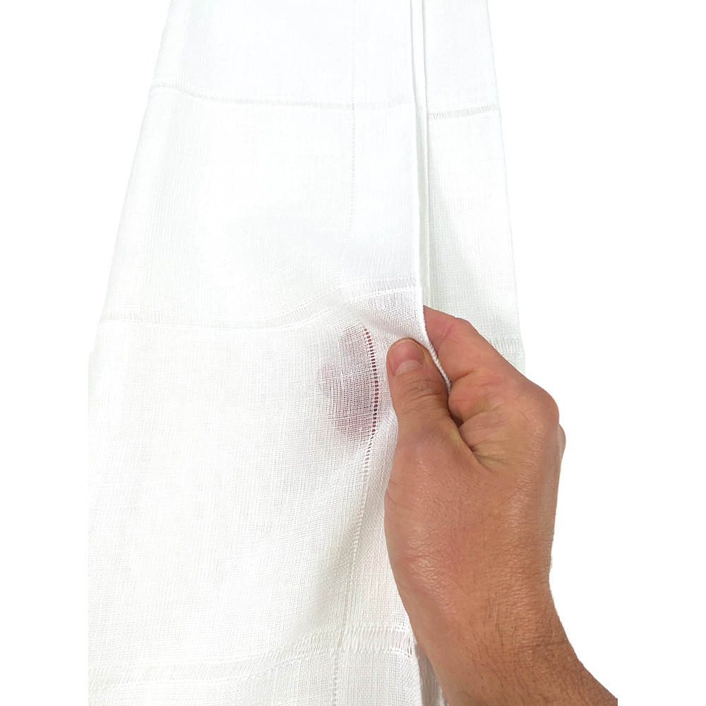 PAR DE CORTINAS DE CRISTAL MODERNAS de 45 o 60 u 85 de ancho Ajour White