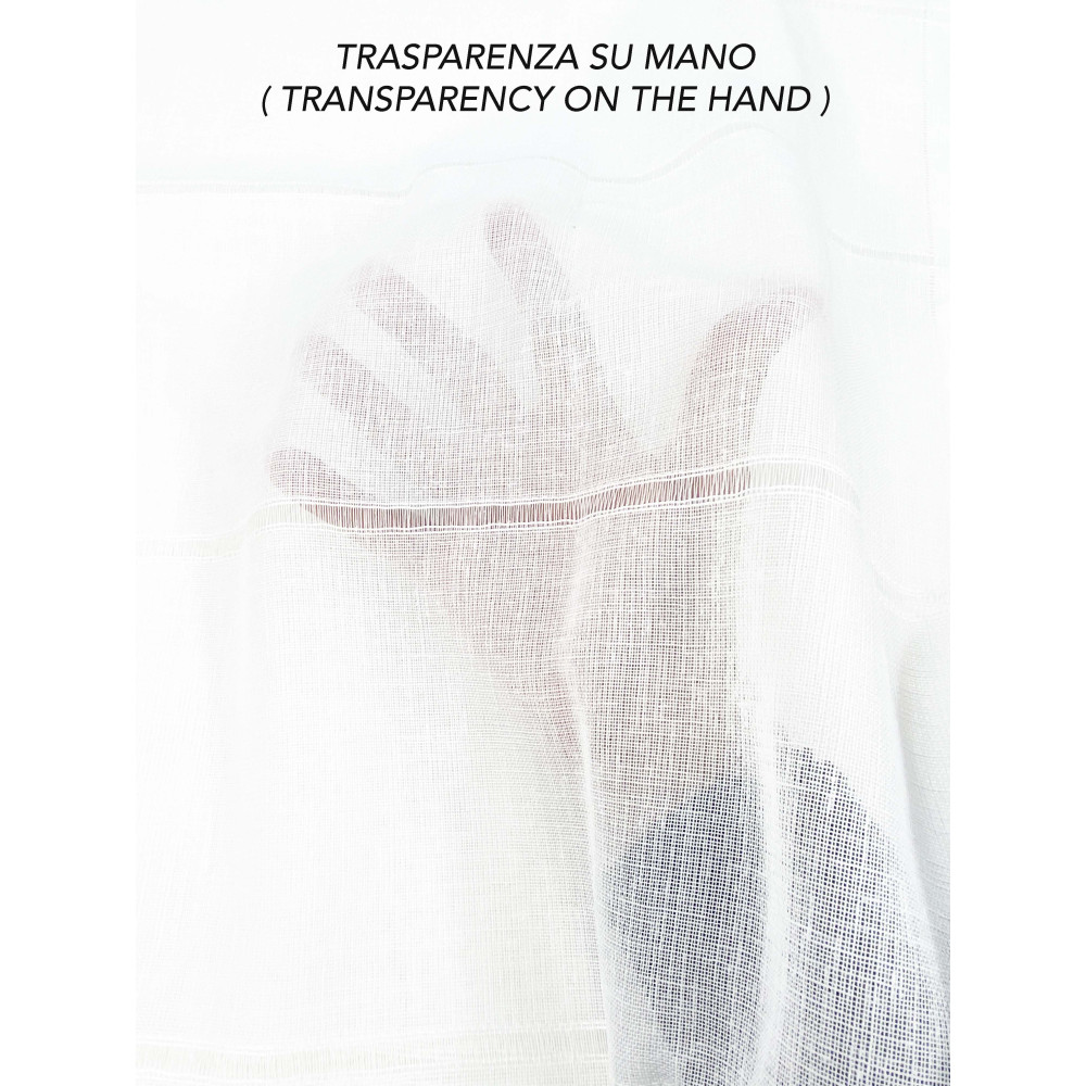 PAAR MODERNE GLASVORHÄNGE 45 oder 60 oder 85 breit Ajour Weiß