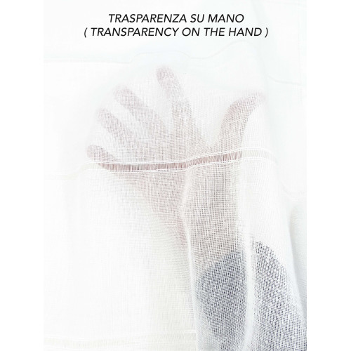 PAAR MODERNE GLASVORHÄNGE 45 oder 60 oder 85 breit Ajour Weiß