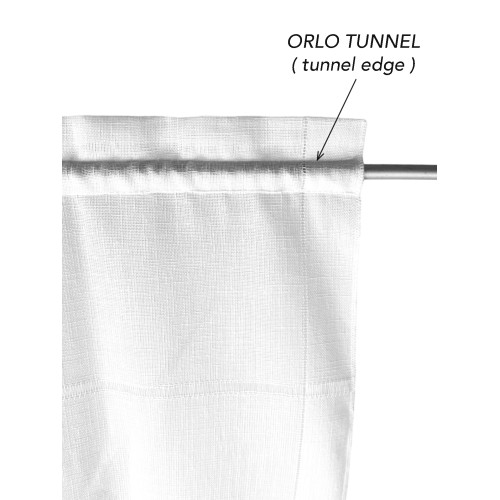 COPPIA tendina VETRO MODERNA larga 45 o 60 o 85 Ajour Bianco