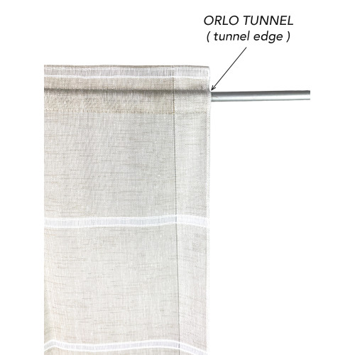 PAIR OF MODERN GLASS curtain 45 or 60 or 85 wide Ajour Beige