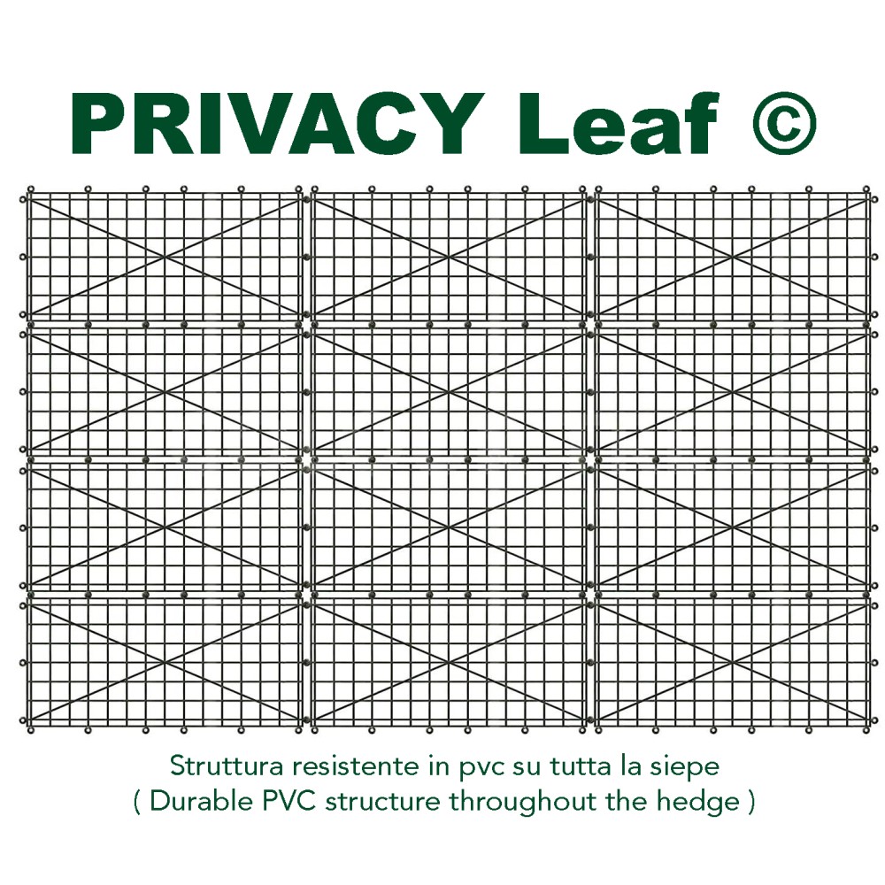 HEDGE Privacy Leaf Ivy Fausse feuille artificielle pour murs et balcons Écran d’intimité ornemental Evergreen