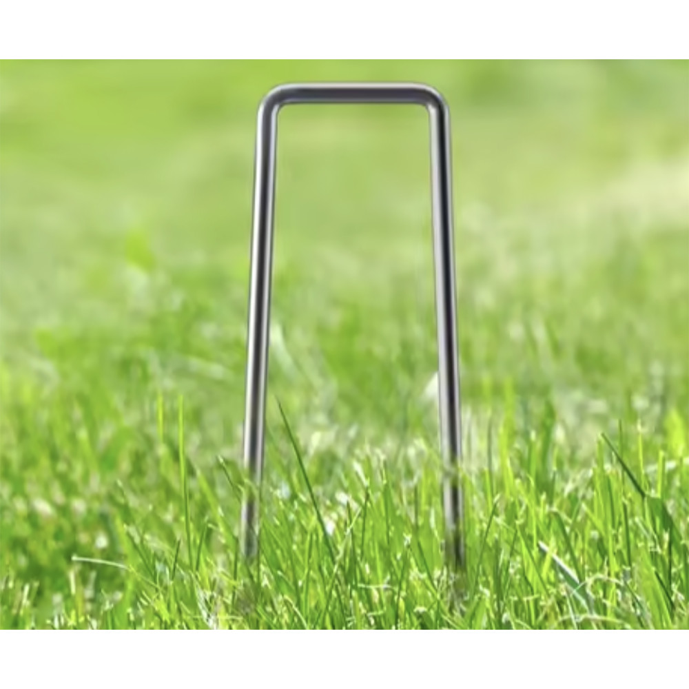 Picchetti da Giardino UGO Multiuso in Acciaio Zincato a Forma di U per Prato Sin - Foto 9 di 24