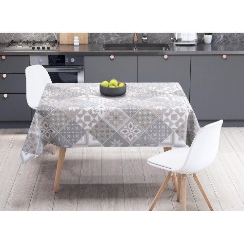 NAPPE LIMA © en TISSU LAVABLE PVC HYDROFUGE MAJOLICA Sable Fabriqué en Italie