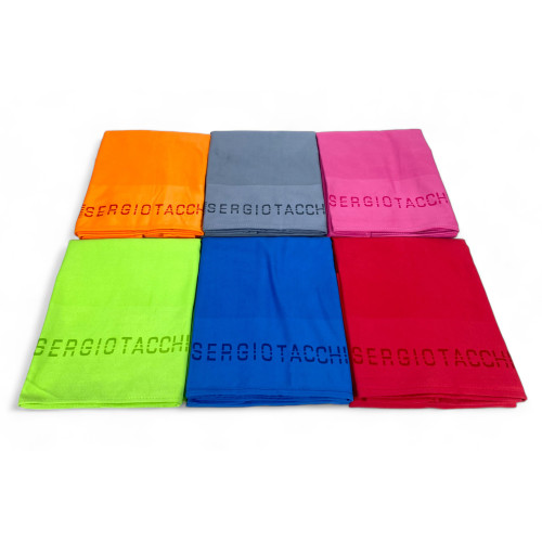 TOALLA DE PLAYA en color sólido muy suave MICROFIBRA GRAN TAMAÑO que ahorra espacio SERGIO TACCHINI