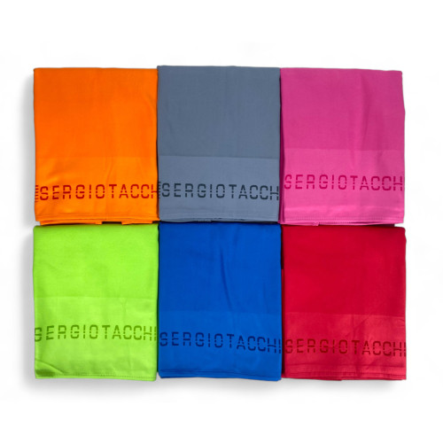 SERVIETTE DE PLAGE en MICROFIBRE très douce de couleur unie GRANDE TAILLE économise de l’espace SERGIO TACCHINI