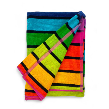 beach towel made of thick and soft cotton terry