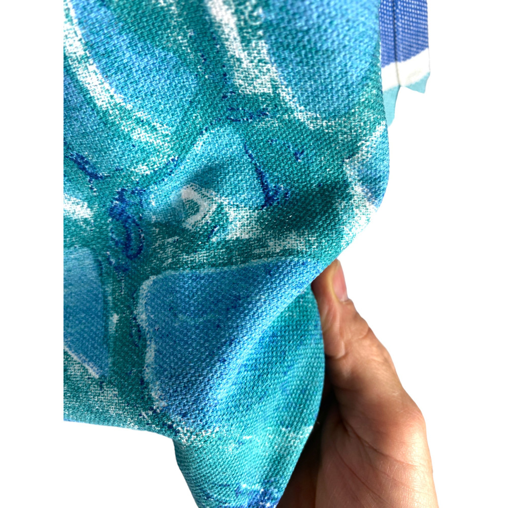 BEACH TOWEL fouta CORALS Seedlings SIZE Large CM.100X200 with backpack Beach KEEP CALM